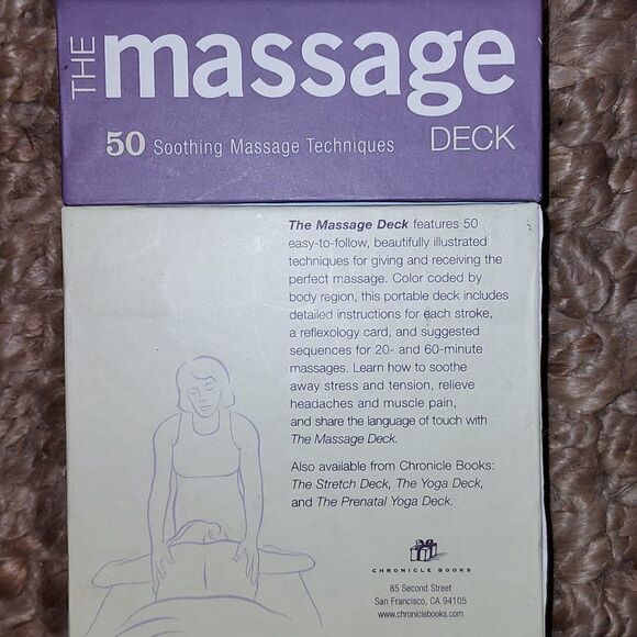 The Massage Deck 50 Soothing Techniques Cards - Picture 3 of 6